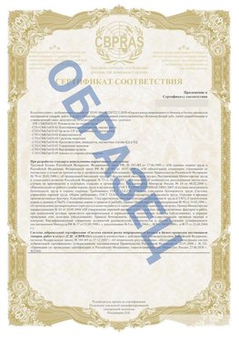 Образец Приложение к СТО 01.064.00220722.2-2020 Навля Сертификат СТО 01.064.00220722.2-2020 